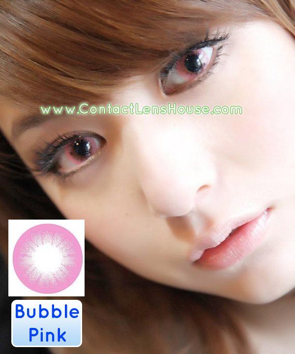 Bubble colour contact lenses