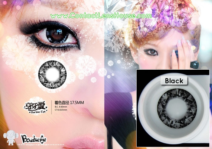 Barbie Eye Diamiond 17.5mm lens - Black