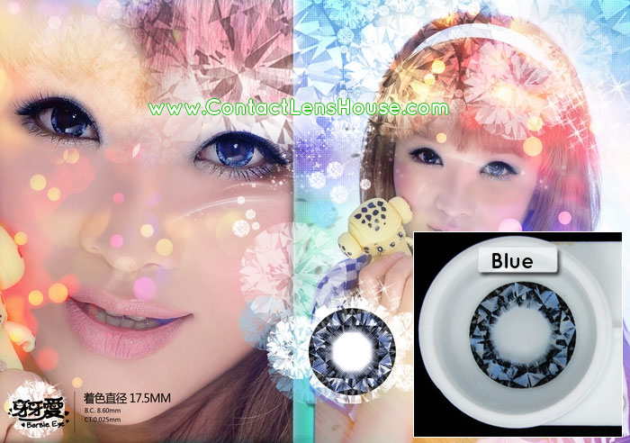 Barbie Eye Diamiond 17.5mm lens - Blue