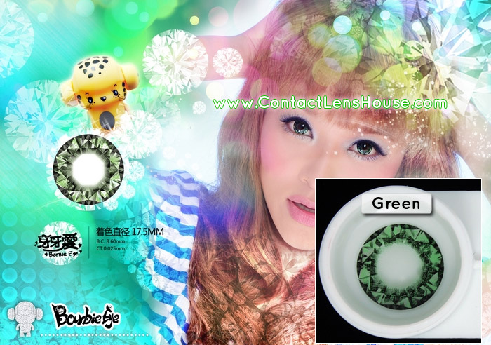 Barbie Eye Diamiond 17.5mm lens - Green
