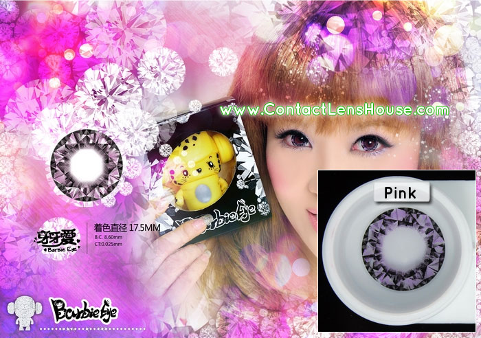 Barbie Eye Diamiond 17.5mm lens - Pink
