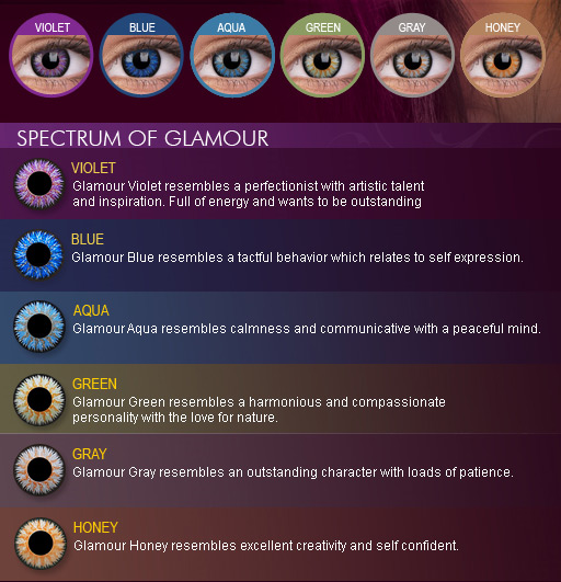 colorvue glamour coloured contact lens