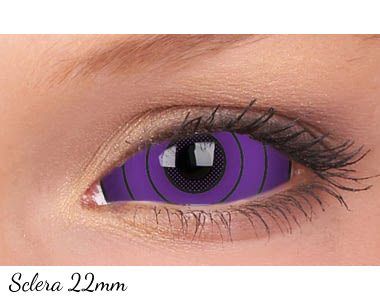 COLORED CONTACTS FULL EYES SCLERA VIOLET COLOSSUS - Lens Beauty Queen