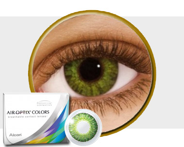 Air Optix Colors Gemstone Green Contact Lenses - 2 pack (1 month wear) -  Lens Emporia