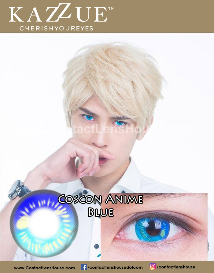 LUMEYE Anime Blue Colored Contact Lenses  LUMEYE