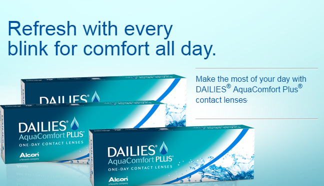 Dailies Aqua Comfort Plus One Day Disposable Contact Lenses