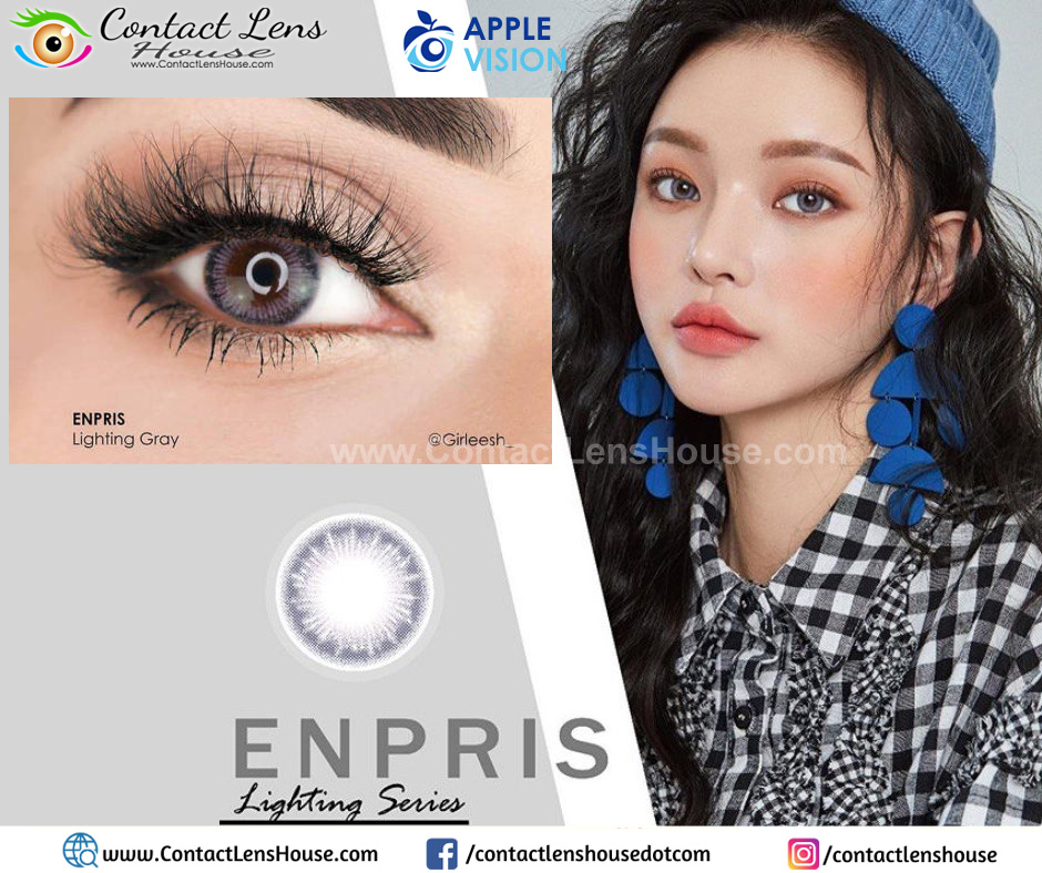 Enpris Lighting Grey 3 Tone Contact Lens