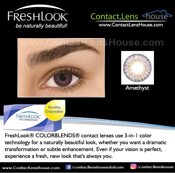 FreshLook ColorBlends Amethyst contact lenses
