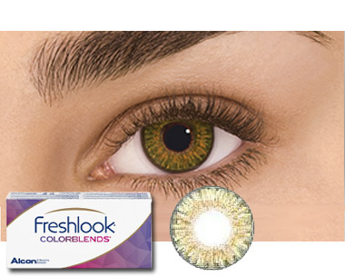 forsendelse Rettsmedicin gullig FreshLook ColorBlends Pure Hazel contact lenses