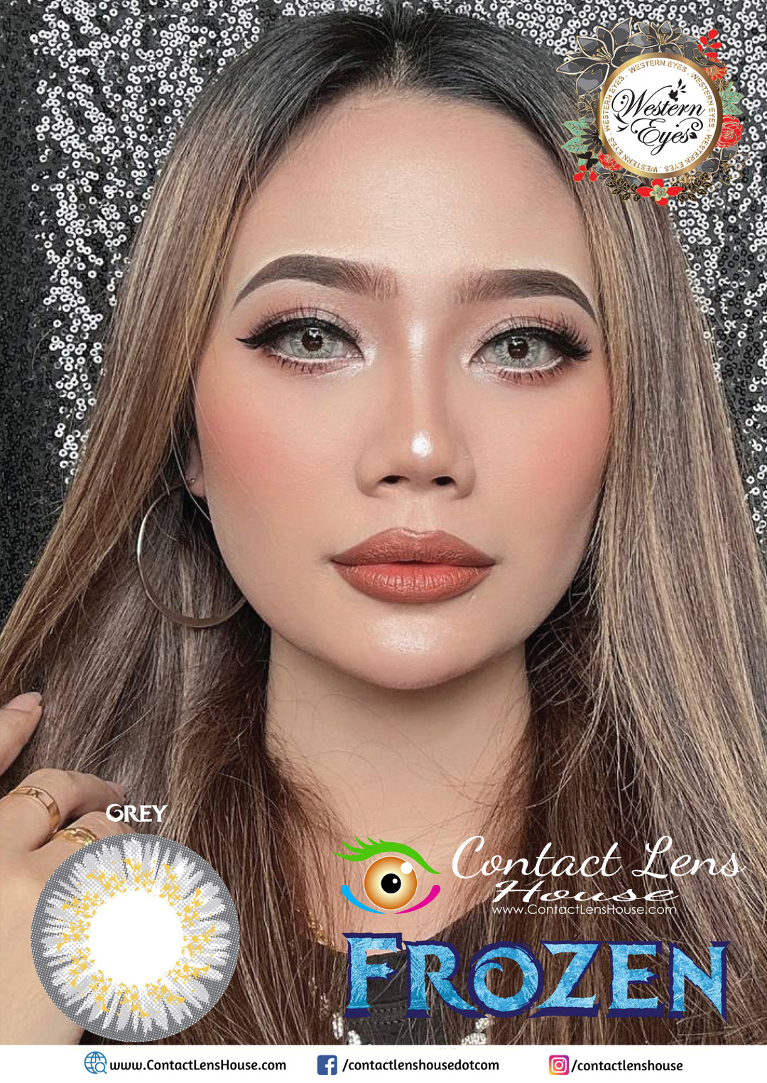 Frozen Grey Cosmetic Contact Lens