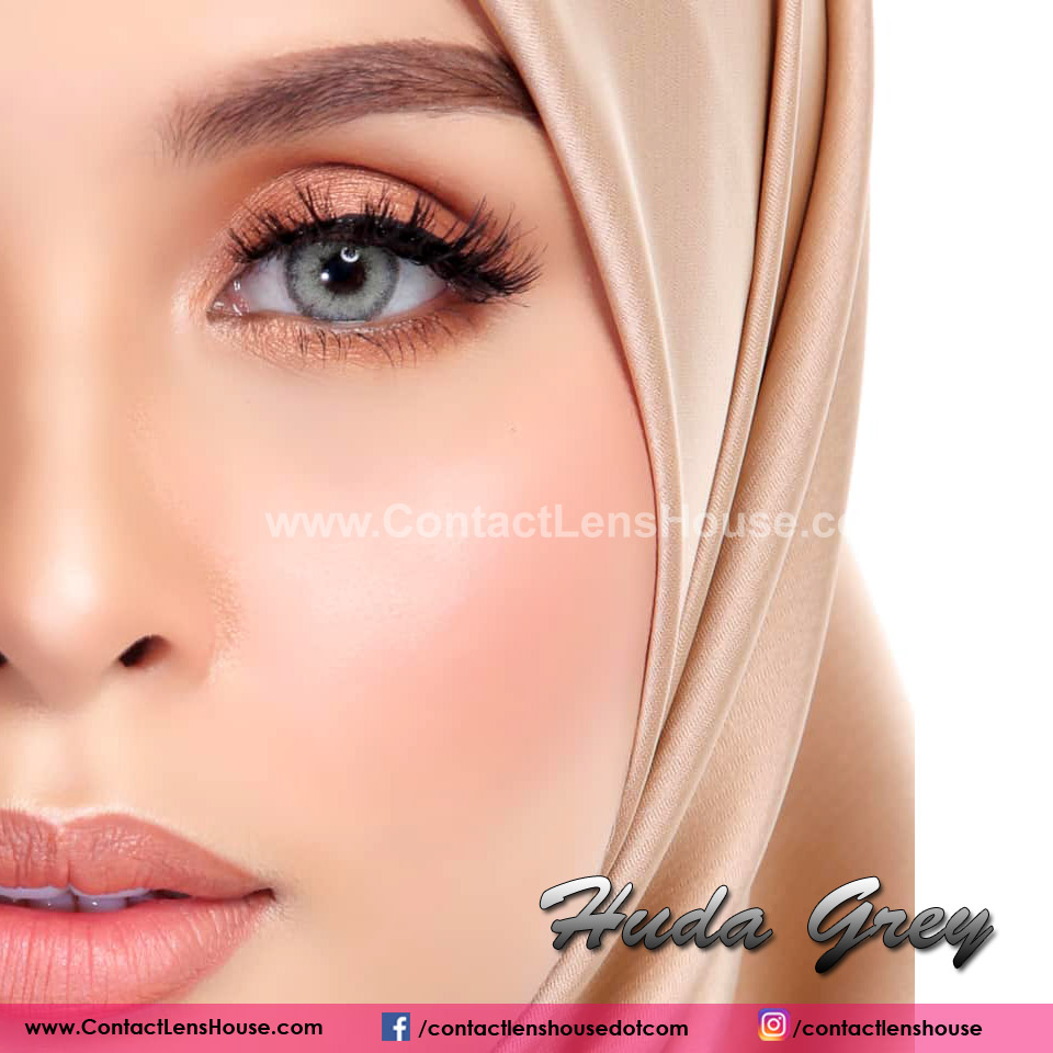 Huda Grey Color Contact Lens