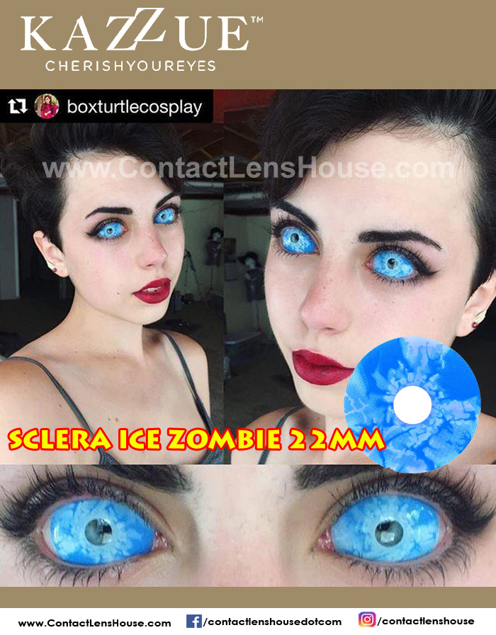 Ice Zombie 22mm scleral contacts