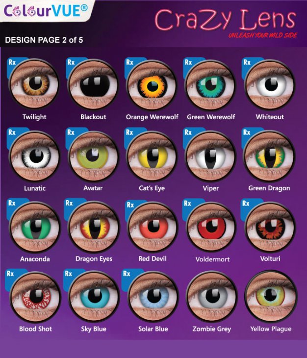 Dragon Eyes ColourVue Crazy Lens (2 daily lenses)