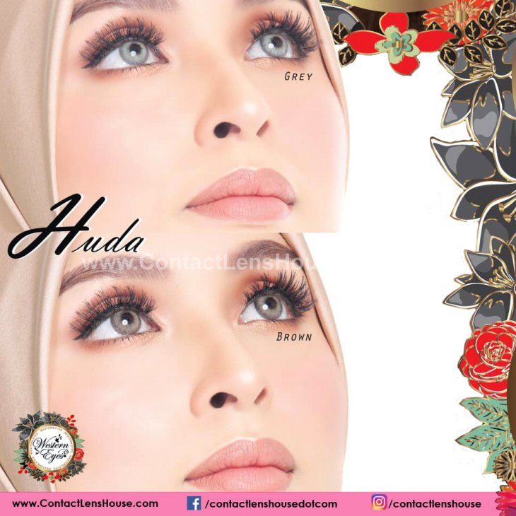 Huda Grey Color Contact Lens
