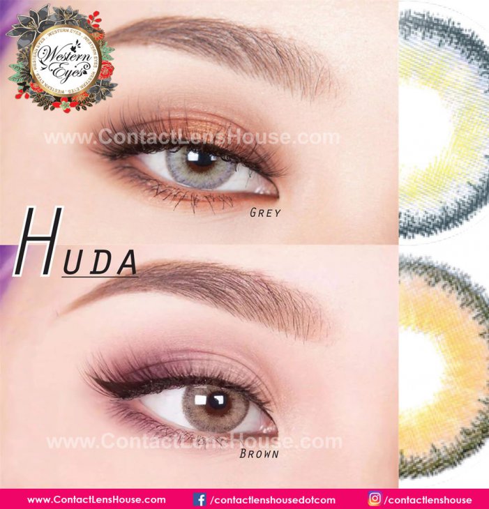 Huda Grey Color Contact Lens